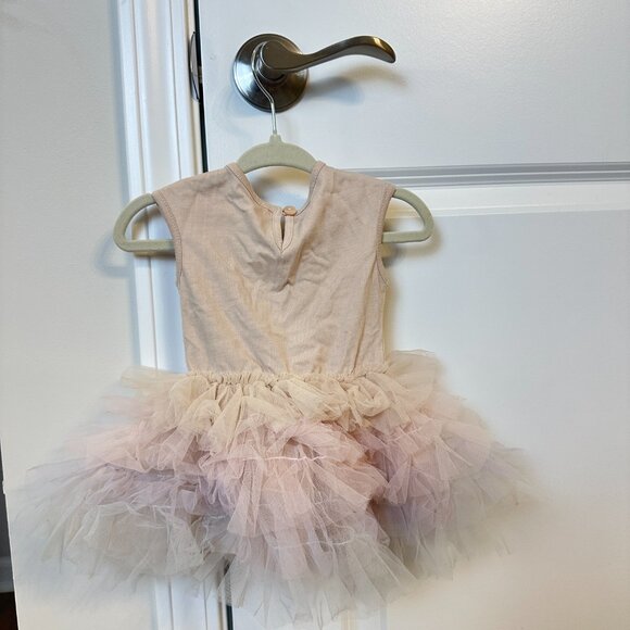 TUTU DU MONDE Bebe Infant Bloom Butterfly Tutu Dress in Nougat Mix Size 0-3 Mos - Picture 6 of 7
